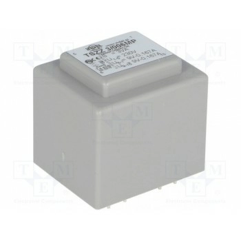 Трансформатор залитый 3ВА 230ВAC 9В 9В INDEL TSZZ2.8-2X9V