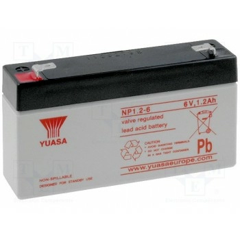 Свинцовый аккумулятор YUASA ACCU-HP1.2-6Y 