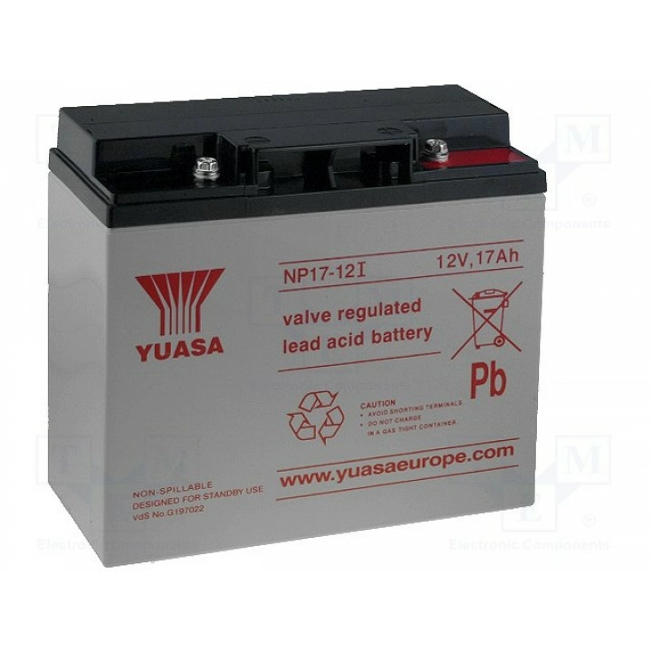 Свинцовый аккумулятор YUASA ACCU-HP17-12Y(NP17-12I)