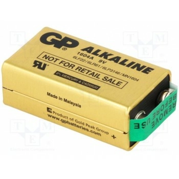 Батарея щелочная GP BAT-6F22LU-SH 