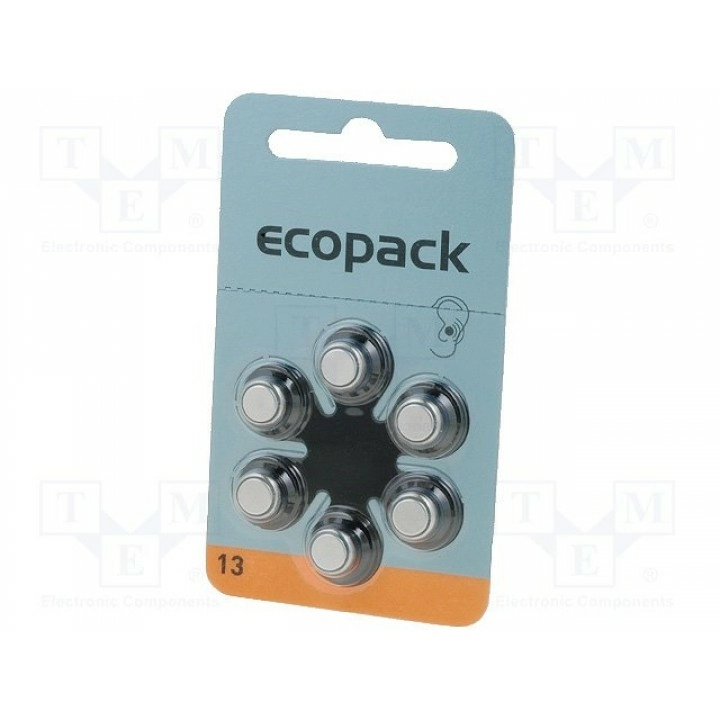 Батарея цинк-воздушная (ZnO2) VARTA MICROBATTERY BAT-P13(4606 726 406)