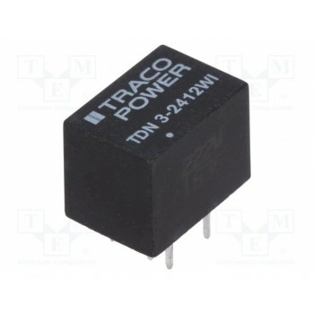 Преобразователь напряжения DC/DC TRACO POWER TDN3-2412WI 