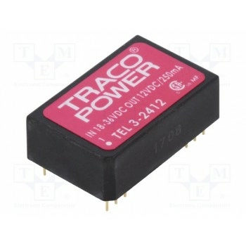 Преобразователь напряжения DC/DC TRACO POWER TEL3-2412 