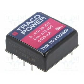 Преобразователь напряжения DC/DC TRACO POWER THN15-2422WIR 