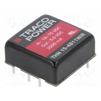 Преобразователь напряжения DC/DC TRACO POWER THN15-4811WIR 