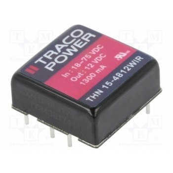 Преобразователь напряжения DC/DC TRACO POWER THN15-4812WIR 