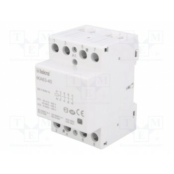 Контактор 4-полюсный установочный ISKRA IKA63-40230V 