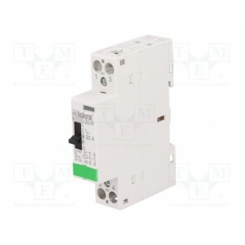 Контактор 2-полюсный установочный ISKRA IKD20-20-R24V 