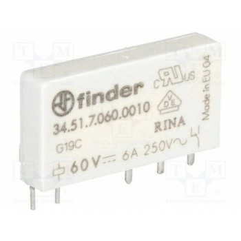 Миниатюрные реле FINDER 34.51.7.060.001 