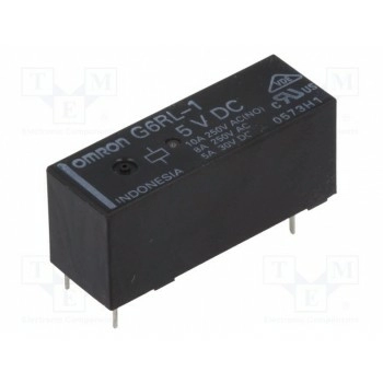 Электромагнитное реле OMRON G6RL-1-5DC 