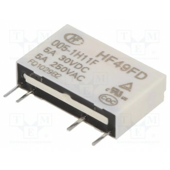 Электромагнитное реле HONGFA RELAY HF49FD005-1H11F 