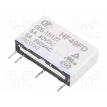 Электромагнитное реле HONGFA RELAY HF49FD005-1H12T 