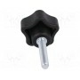 Ручка зажимная Диам 25мм ELESA+GANTER VCT.25 P-M5X25-C9 (VCT.25P-M5X25-C9)