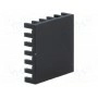 Радиатор штампованный черный FISCHER ELEKTRONIK ICK BGA 23X23 (ICKBGA23X23)
