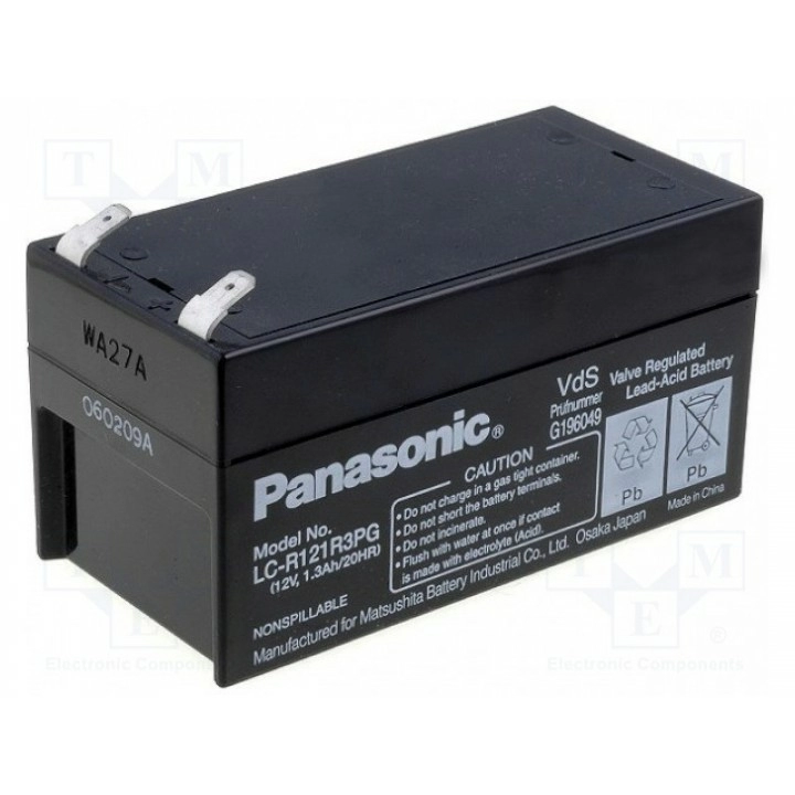 Аккум свиноцово-кислотный PANASONIC LC-R121R3PG (ACCU-HP1.2-12-P)