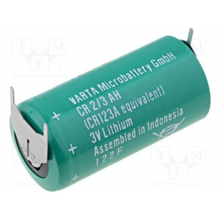 Батарея литиевая 3В VARTA MICROBATTERY 6215 201 013 (BAT-CR2-3AH-PCB)