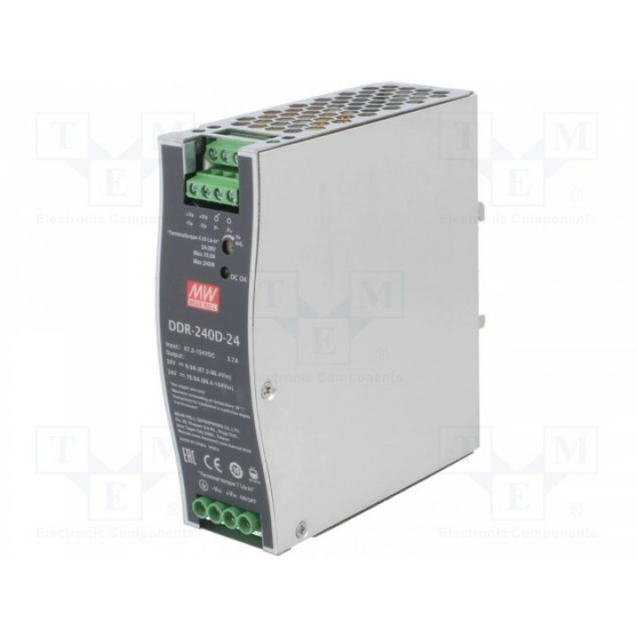 Блок питания DC/DC 240Вт MEAN WELL DDR-240D-24 (DDR-240D-24)