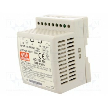 Блок питания импульсный 42Вт MEAN WELL DR-4515