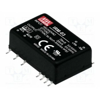 Блок питания импульсный модульный MEAN WELL IRM-03-3.3S