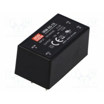 Блок питания импульсный модульный MEAN WELL IRM-05-15