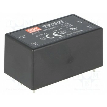 Блок питания импульсный модульный MEAN WELL IRM-05-24