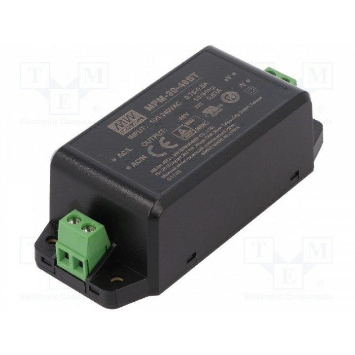 Блок питания импульсный MEAN WELL MPM-30-48ST (MPM-30-48ST)