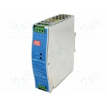 Блок питания импульсный 76,8Вт MEAN WELL NDR-75-48