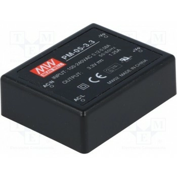 Блок питания импульсный модульный MEAN WELL PM-05-3.3