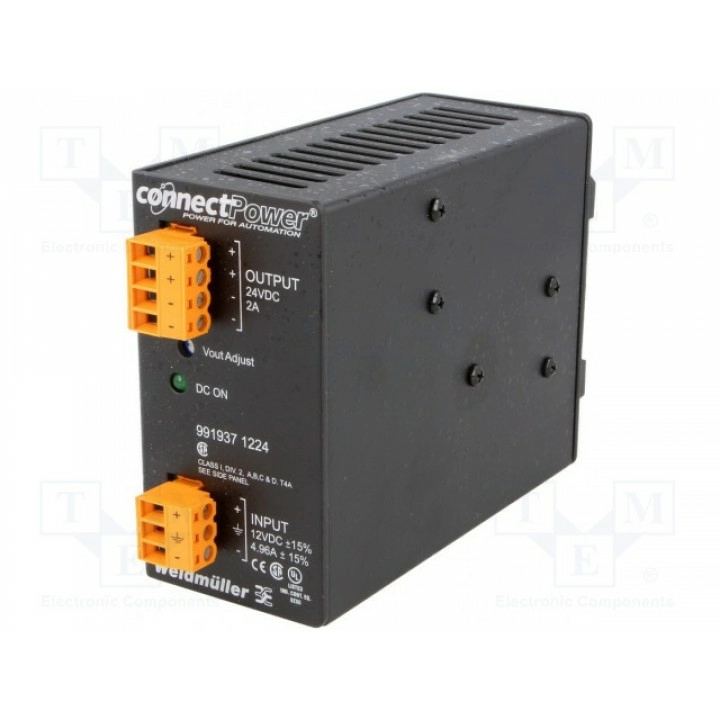 Блок питания DC/DC 44Вт 24ВDC WEIDMULLER 9919371224 (CPDCDC-50W-12-24V)