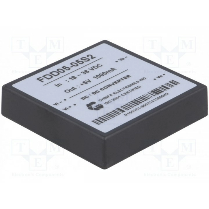 Преобразователь DC/DC CHINFA ELECTRONICS FDD05-05S2 (DC5W24-5)
