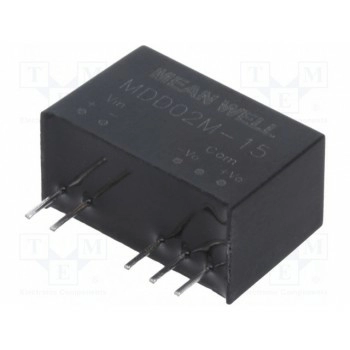 Преобразователь DC/DC MEAN WELL MDD02M-15