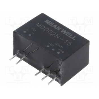 Преобразователь DC/DC MEAN WELL MDD02N-15