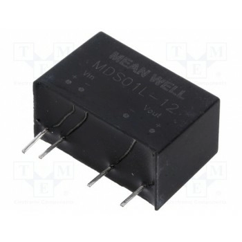 Преобразователь DC/DC 1Вт MEAN WELL MDS01L-12