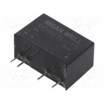 Преобразователь DC/DC 1Вт MEAN WELL MDS01L-15