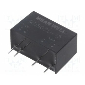 Преобразователь DC/DC 2Вт MEAN WELL MDS02L-15