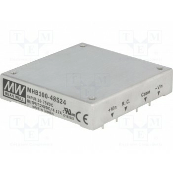 Преобразователь DC/DC 100Вт MEAN WELL MHB100-48S24