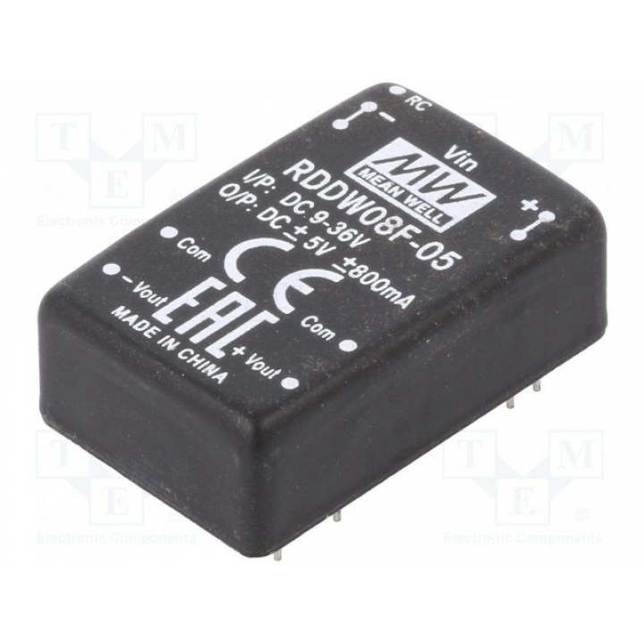 Преобразователь DC/DC MEAN WELL RDDW08F-05 (RDDW08F-05)
