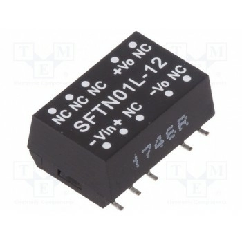 Преобразователь DC/DC 1Вт MEAN WELL SFTN01L-12
