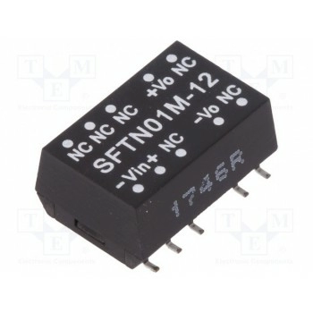 Преобразователь DC/DC 1Вт MEAN WELL SFTN01M-12