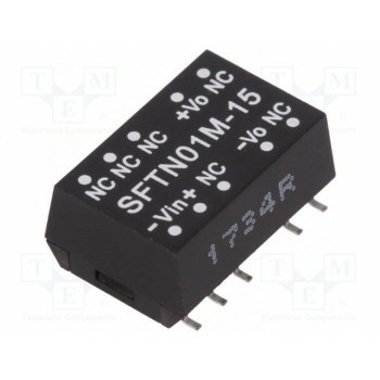 Преобразователь DC/DC 1Вт MEAN WELL SFTN01M-15