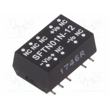 Преобразователь DC/DC 1Вт MEAN WELL SFTN01N-12
