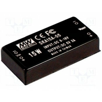 Преобразователь DC/DC 15Вт MEAN WELL SKA15B-05