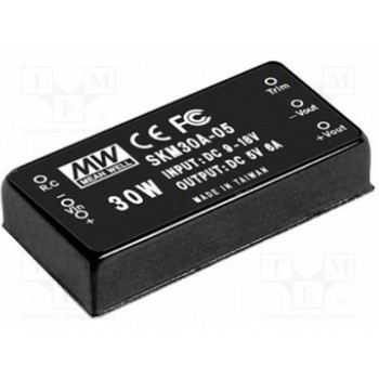 Преобразователь DC/DC 30Вт MEAN WELL SKM30A-05