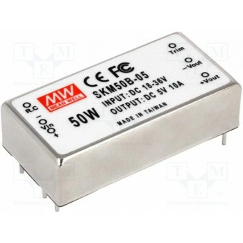 Преобразователь DC/DC 50Вт MEAN WELL SKM50B-05
