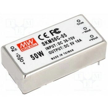 Преобразователь DC/DC 50Вт MEAN WELL SKM50C-05