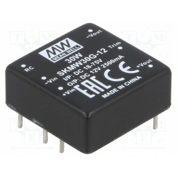 Преобразователь DC/DC MEAN WELL SKMW30G-12