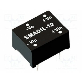 Преобразователь DC/DC 1Вт MEAN WELL SMA01L-12