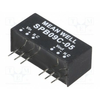 Преобразователь DC/DC 9Вт MEAN WELL SPB09C-05