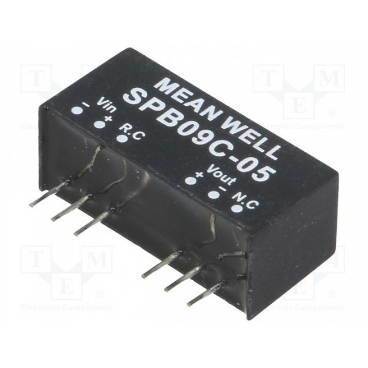 Преобразователь DC/DC 9Вт MEAN WELL SPB09C-05 (SPB09C-05)