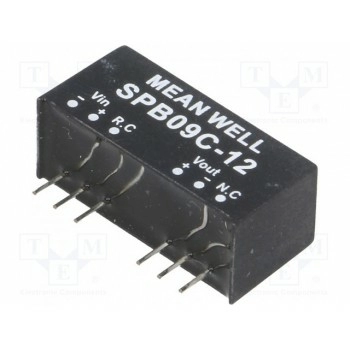 Преобразователь DC/DC 9Вт MEAN WELL SPB09C-12